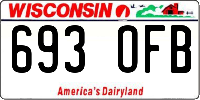 WI license plate 693OFB