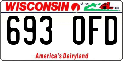 WI license plate 693OFD