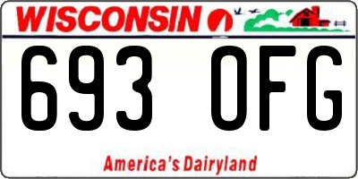 WI license plate 693OFG
