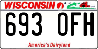 WI license plate 693OFH