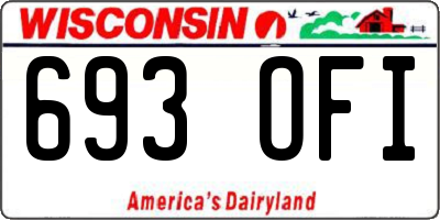 WI license plate 693OFI