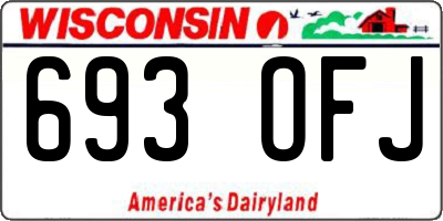WI license plate 693OFJ