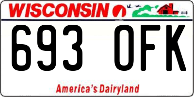 WI license plate 693OFK