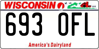 WI license plate 693OFL