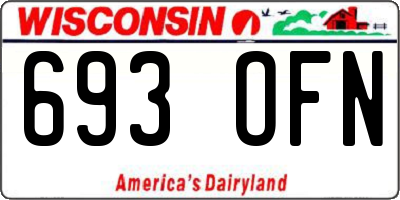 WI license plate 693OFN