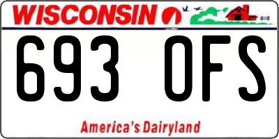 WI license plate 693OFS