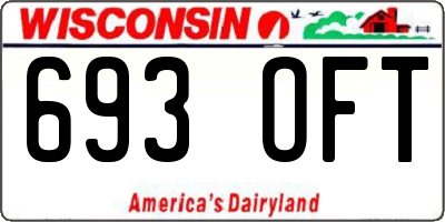 WI license plate 693OFT