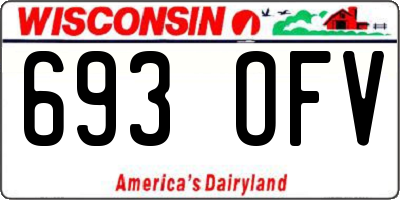 WI license plate 693OFV
