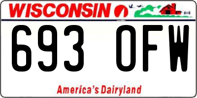 WI license plate 693OFW