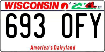WI license plate 693OFY