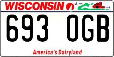 WI license plate 693OGB