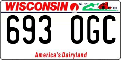 WI license plate 693OGC