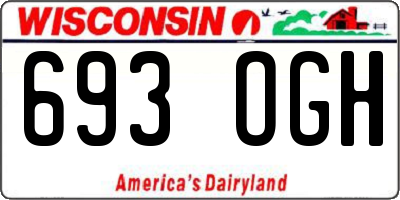 WI license plate 693OGH