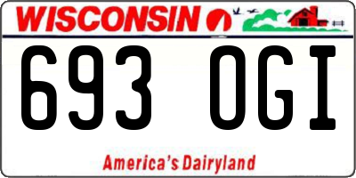 WI license plate 693OGI