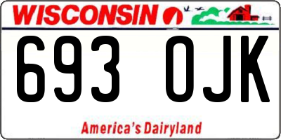 WI license plate 693OJK