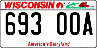 WI license plate 693OOA