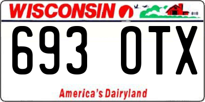 WI license plate 693OTX