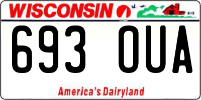 WI license plate 693OUA