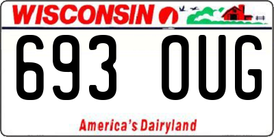 WI license plate 693OUG