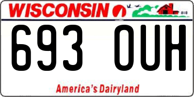 WI license plate 693OUH