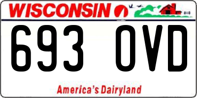 WI license plate 693OVD