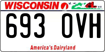 WI license plate 693OVH