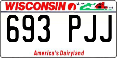 WI license plate 693PJJ