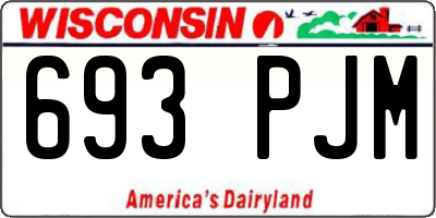WI license plate 693PJM
