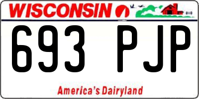 WI license plate 693PJP
