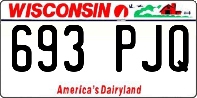WI license plate 693PJQ