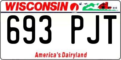 WI license plate 693PJT