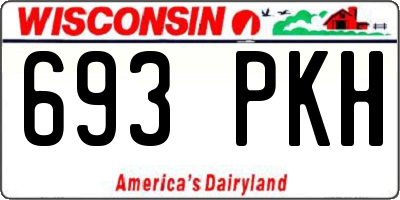 WI license plate 693PKH