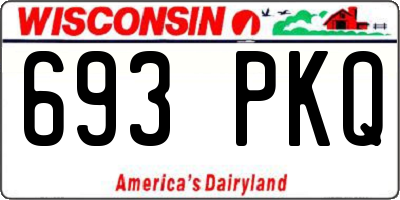 WI license plate 693PKQ