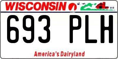 WI license plate 693PLH