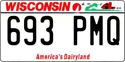 WI license plate 693PMQ