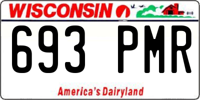 WI license plate 693PMR