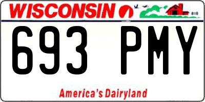 WI license plate 693PMY