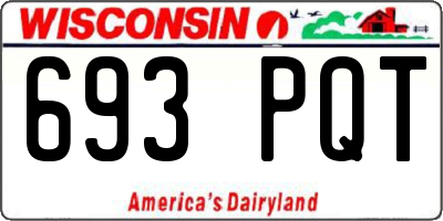 WI license plate 693PQT