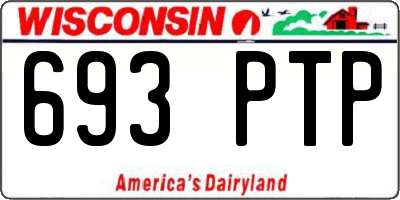 WI license plate 693PTP