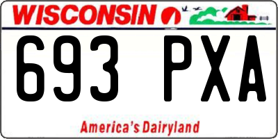 WI license plate 693PXA