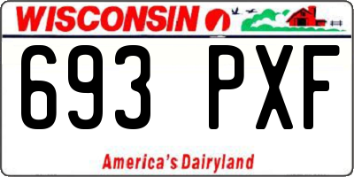 WI license plate 693PXF