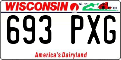 WI license plate 693PXG