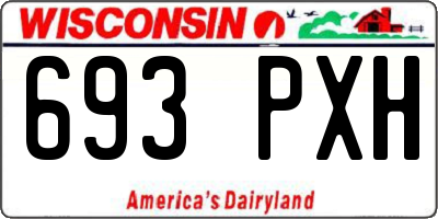 WI license plate 693PXH