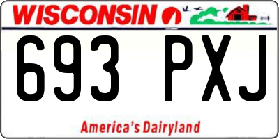 WI license plate 693PXJ