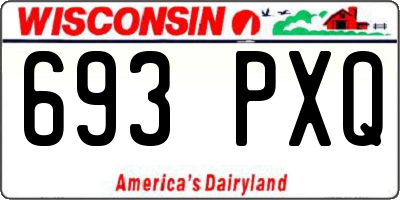 WI license plate 693PXQ