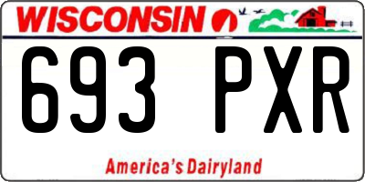 WI license plate 693PXR