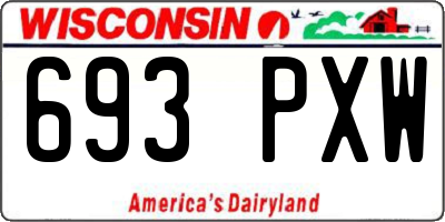 WI license plate 693PXW