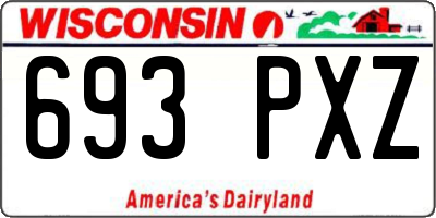 WI license plate 693PXZ