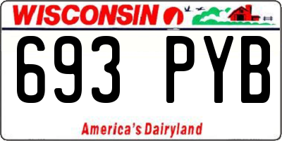 WI license plate 693PYB