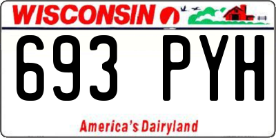 WI license plate 693PYH